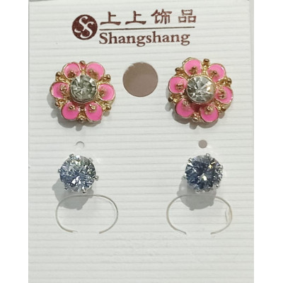 AS2143 - Anting-Anting 1 Set Flower Pink Light